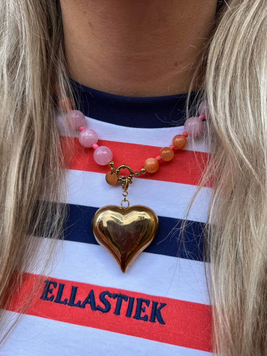 Bold Heart | Bedel - Pink Bubbles | Ketting