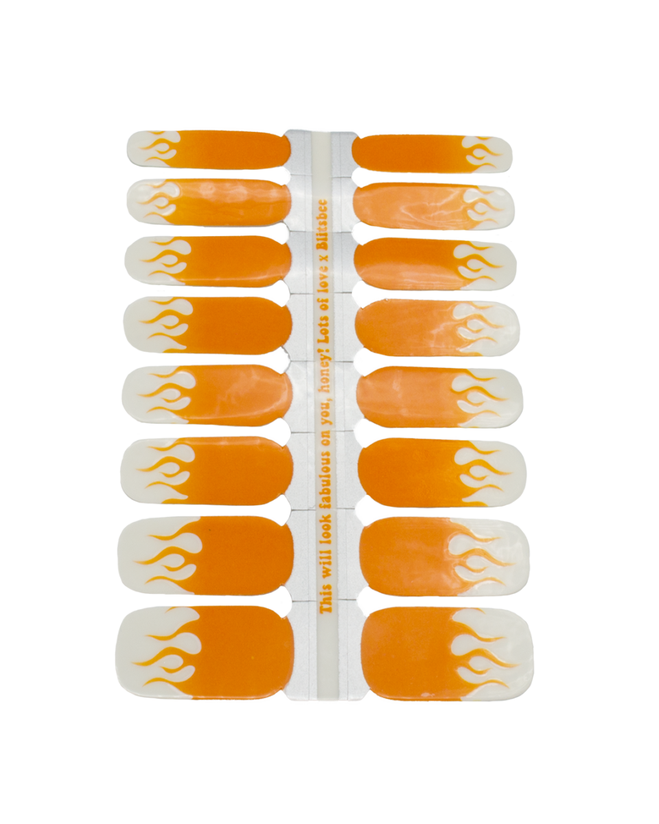 Burning Orange | Nailwraps