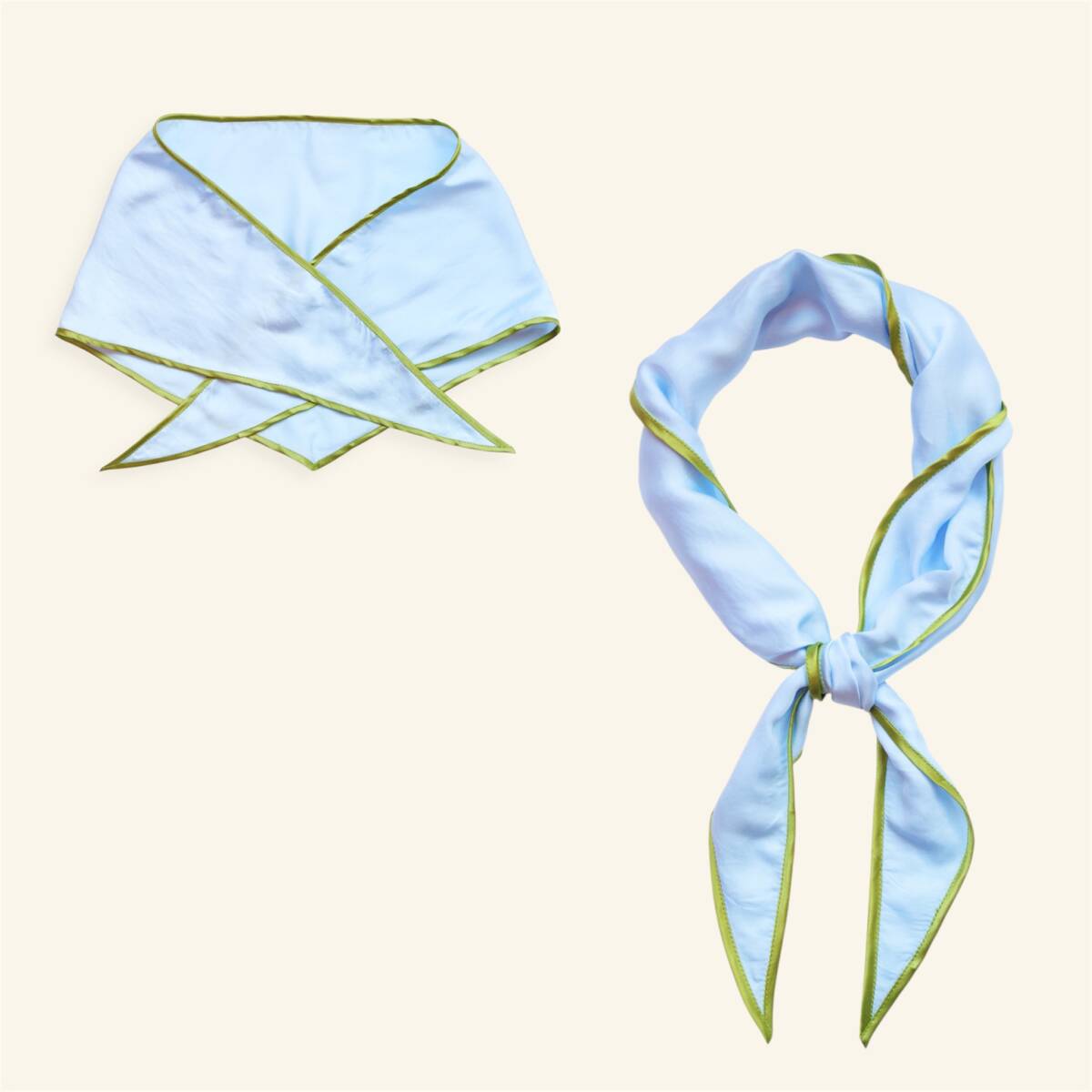 Sky Blue Olive | Triangle Sjaal