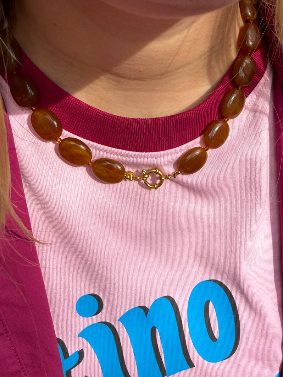 Chocolate Brown | Ketting Chocolate Brown | Ketting